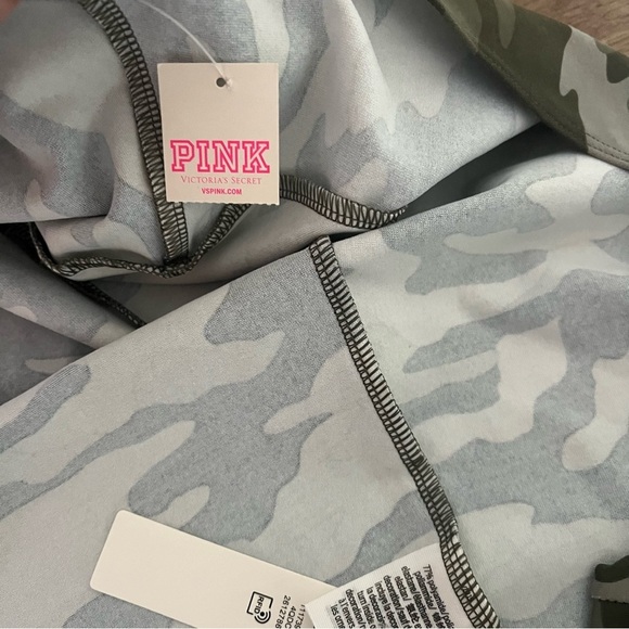 Victoria secret Pink Ultimate Wrap Top Green Camo Size Small - Picture 9 of 9